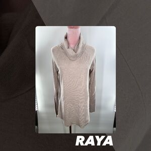 EUC Raya Cream Cowl Neck Sweater